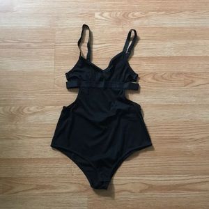 Black Strappy Bodysuit